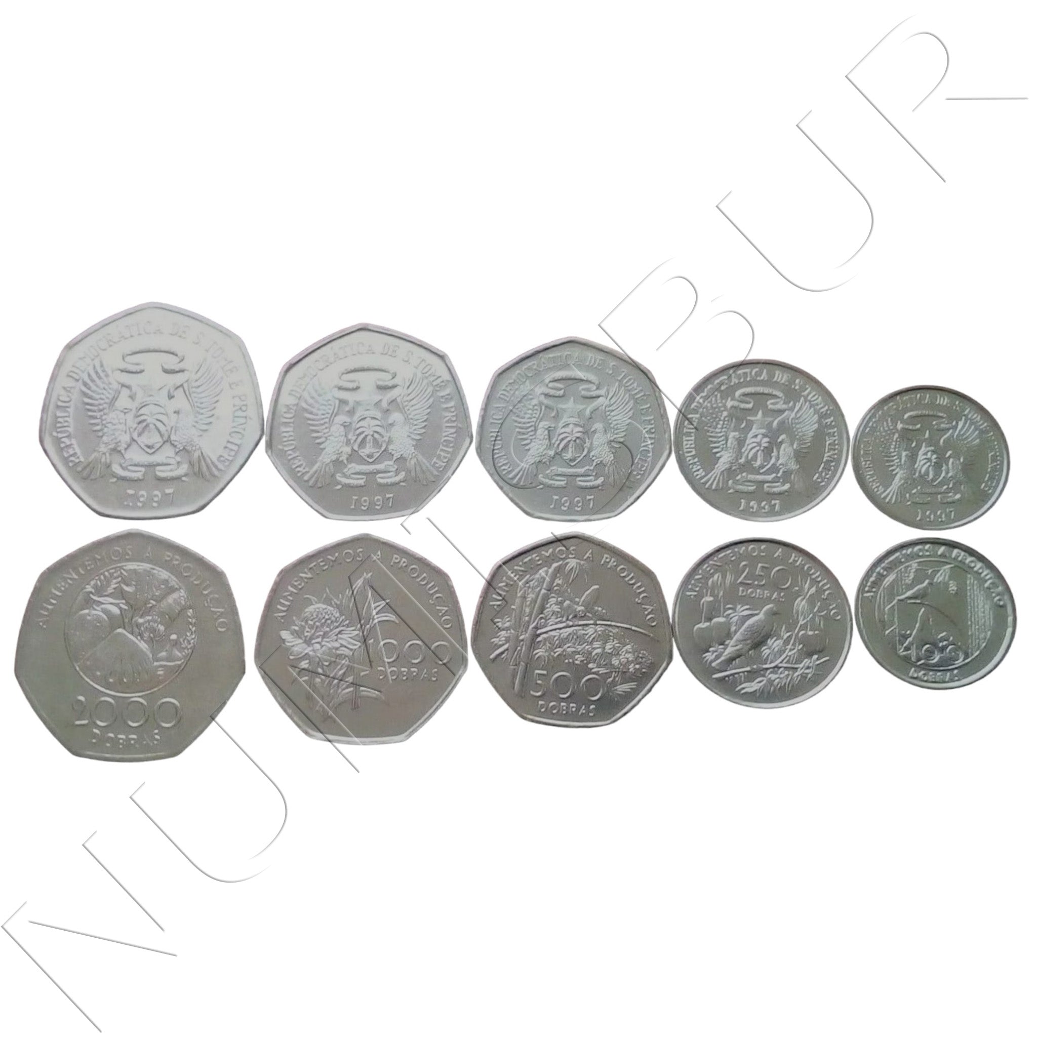 Serie SANTO TOME Y PRINCIPE 1997 - 5 monedas