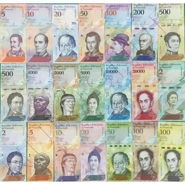 Serie VENEZUELA 2007 - 2019 | 21 billetes