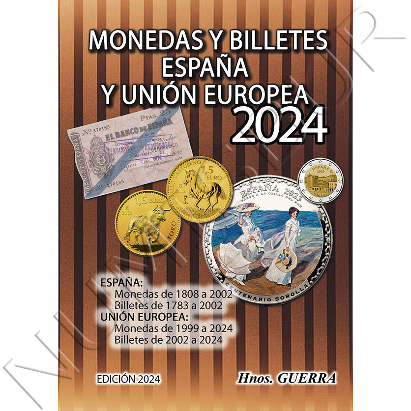 Catálogo Monedas y Billetes España y UE 2024 - Hermanos Guerra