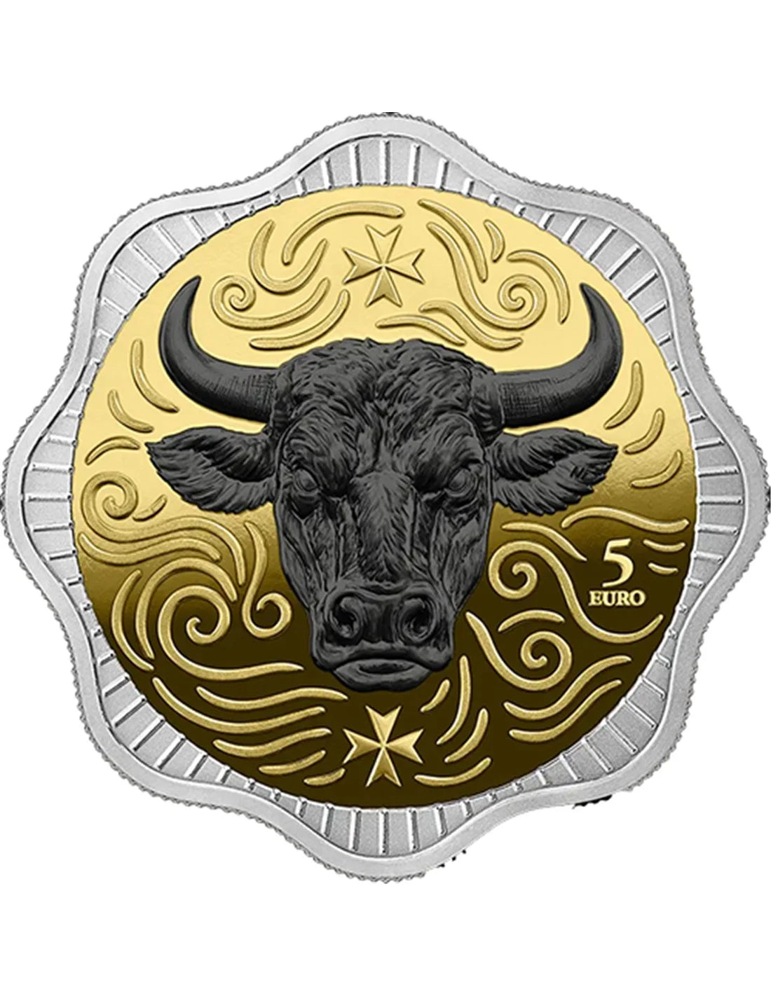 5 euros MALTA 2025 de 1 oz de buey maltés