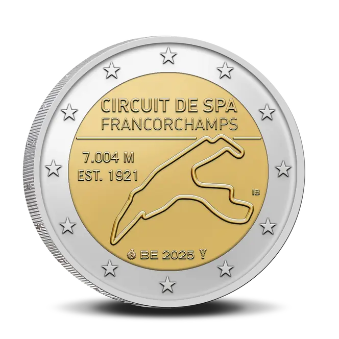 2 euros BELGICA 2025 - Circuito de SPA FRANCORCHAMPS