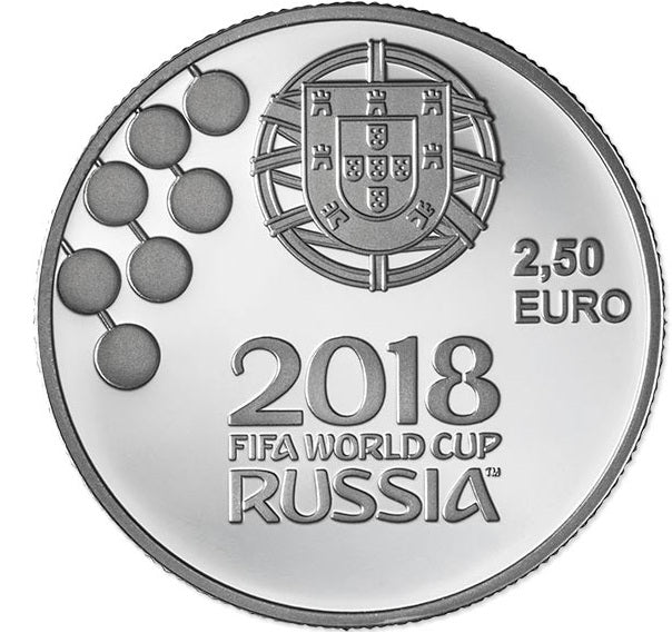 2.50 euros PORTUGAL 2018 - CAMPEONATO DO MUNDO DA FIFA