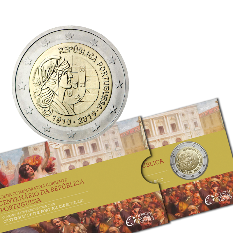 2 euros PORTUGAL  2010 2€ República PROOF