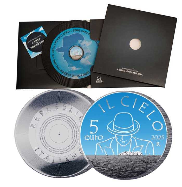 5 euros ITALIA 2025  Renato Zero  El Cielo