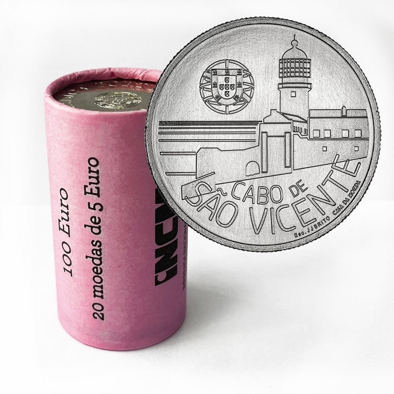 5 euros PORTUGAL 2025 - Faro de San Vicente CARTUCHO