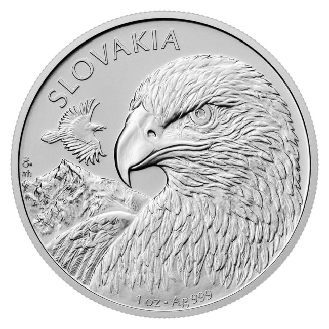 2 dolares NIUE 2025 AGUILA ESLOVACA - 1 oz Silver Coin