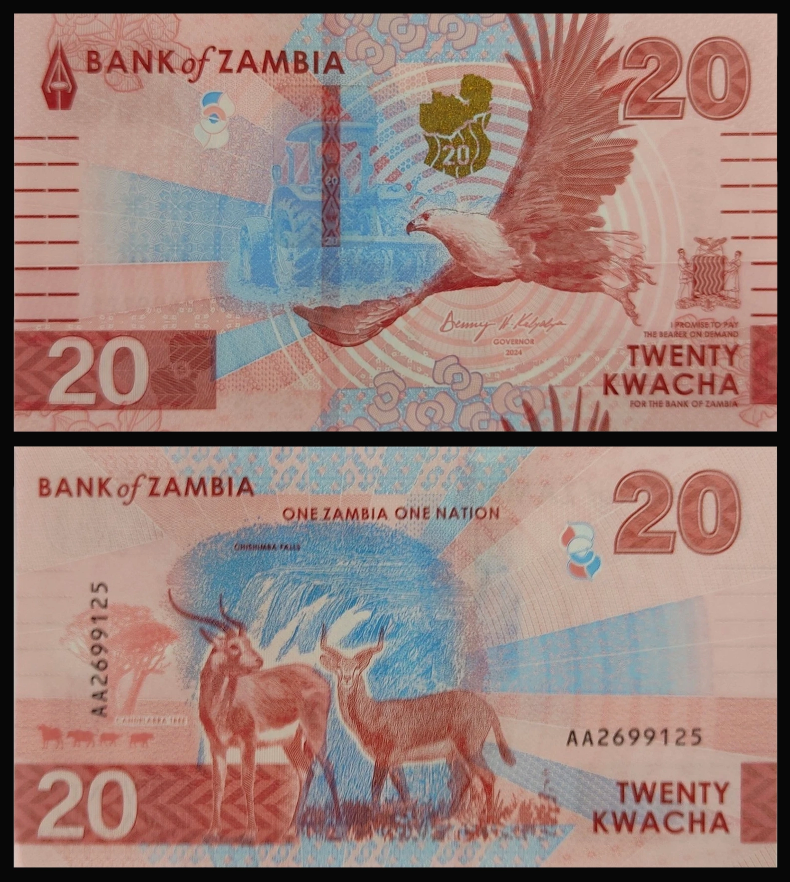 20 kwacha ZAMBIA 2024 - Pick 63a