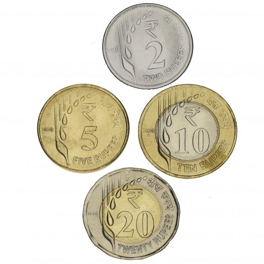 Serie INDIA 2020 / 2021 - 4 monedas