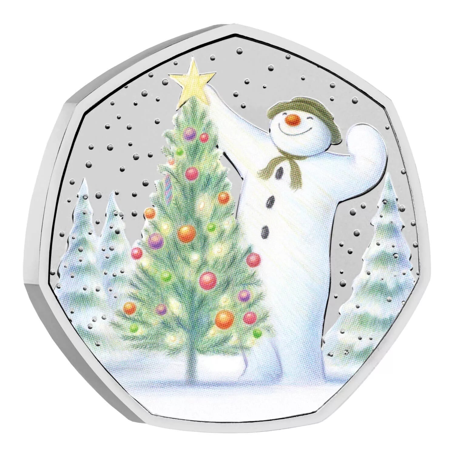 50 peniques REINO UNIDO 2024 - El muñeco de nieve (COLOR)