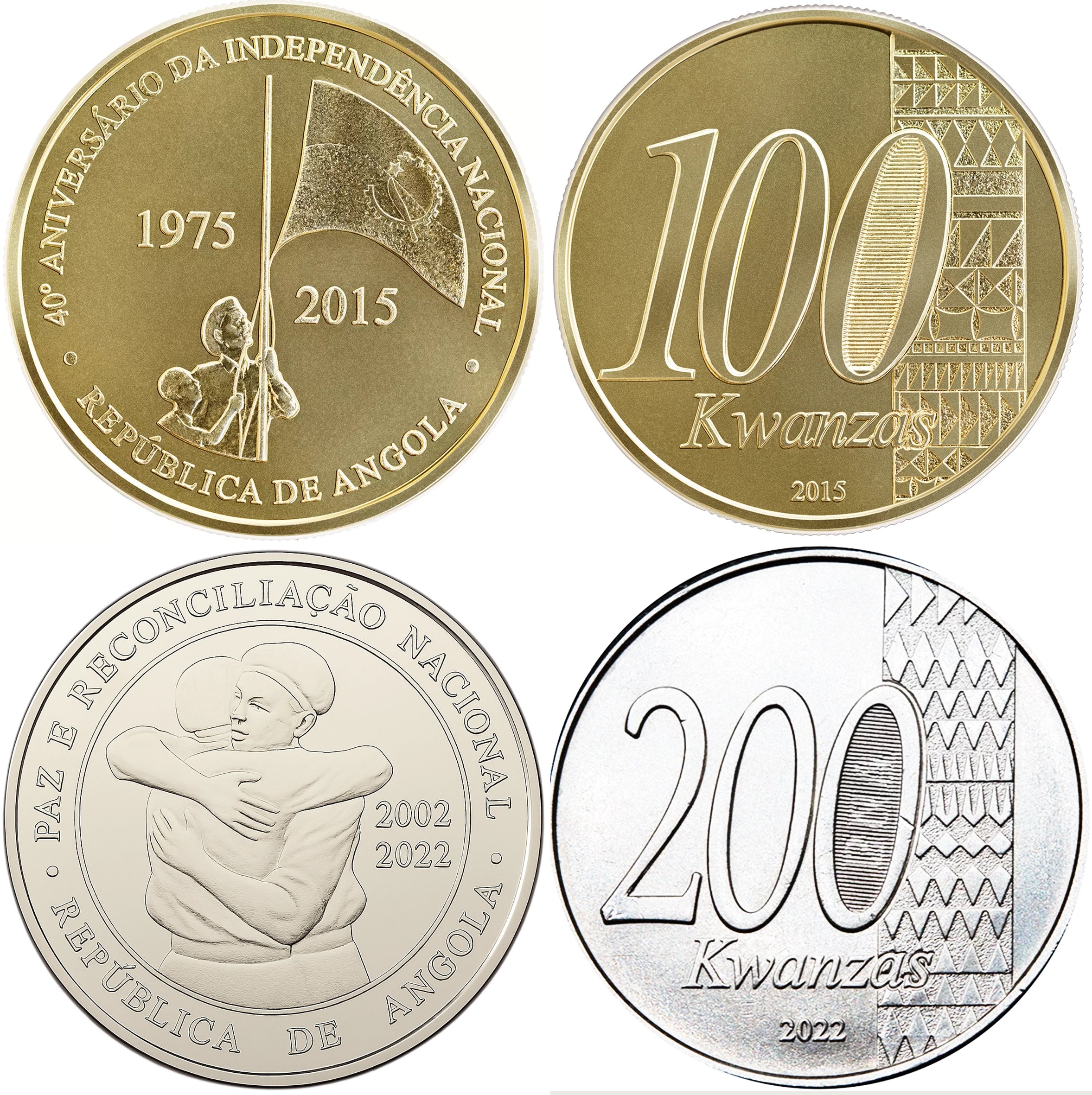 Serie Angola 2015 / 2022 - 2 monedas