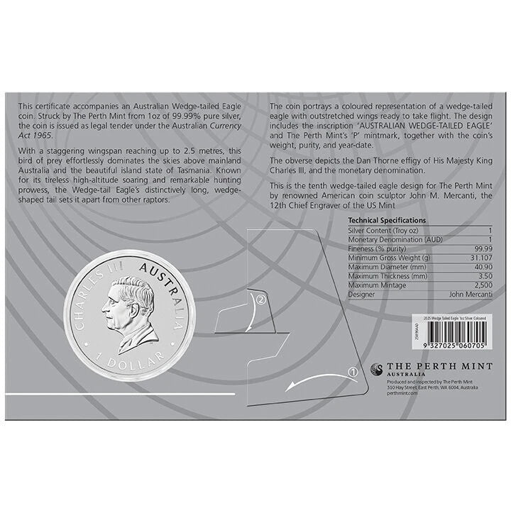 1 dólar AUSTRALIA 2025 - Águila Audaz