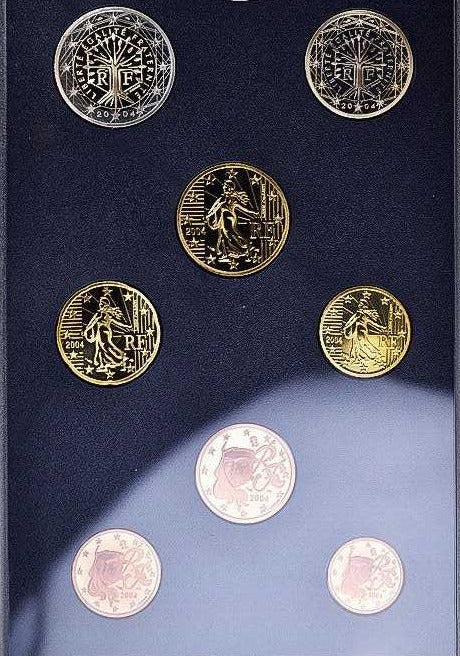 SET FRANCIA 2004 - proof 8 valores