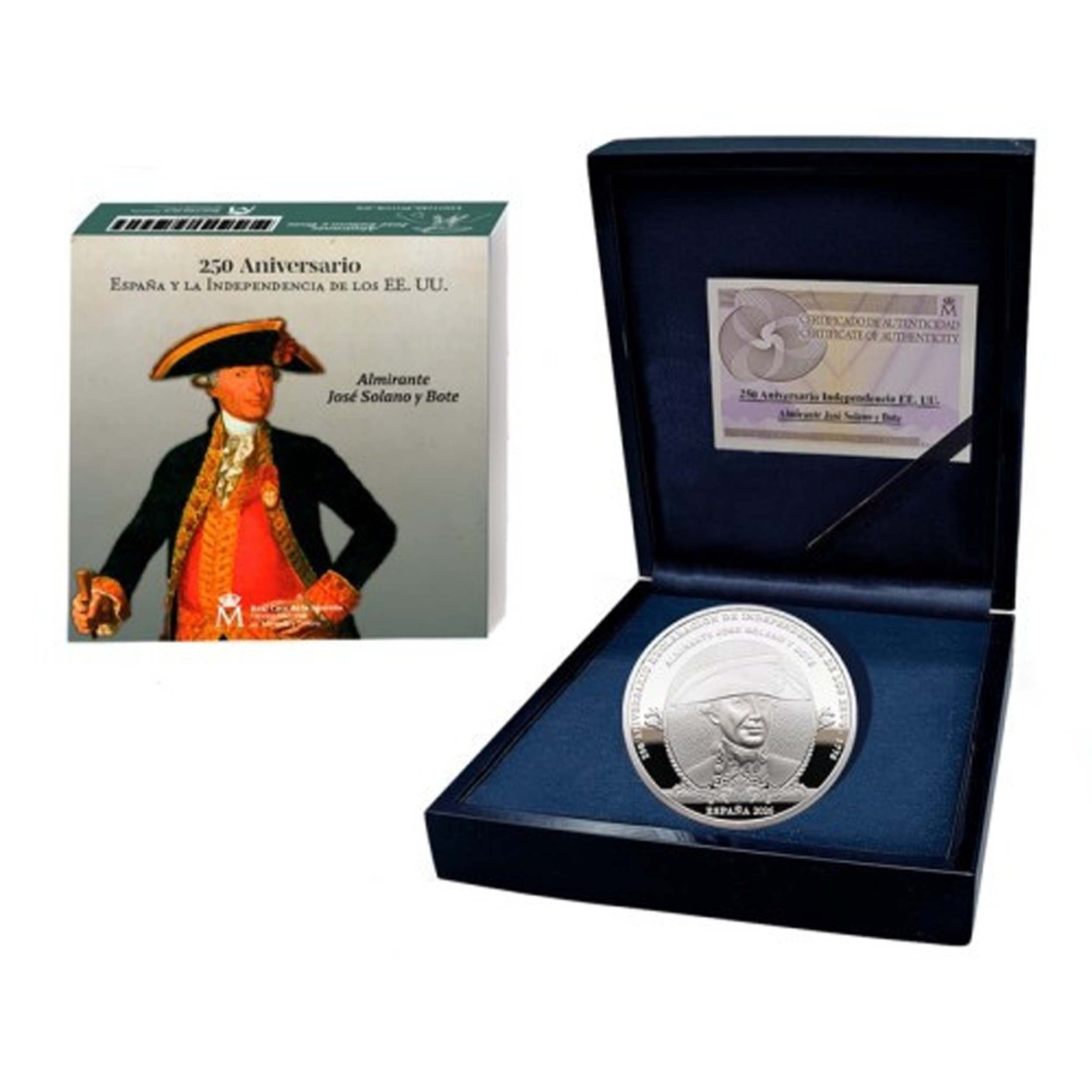 10 euros plata ESPAÑA 2026 - ALMIRANTE JOSE SOLANO (250 ANIV. EEUU)