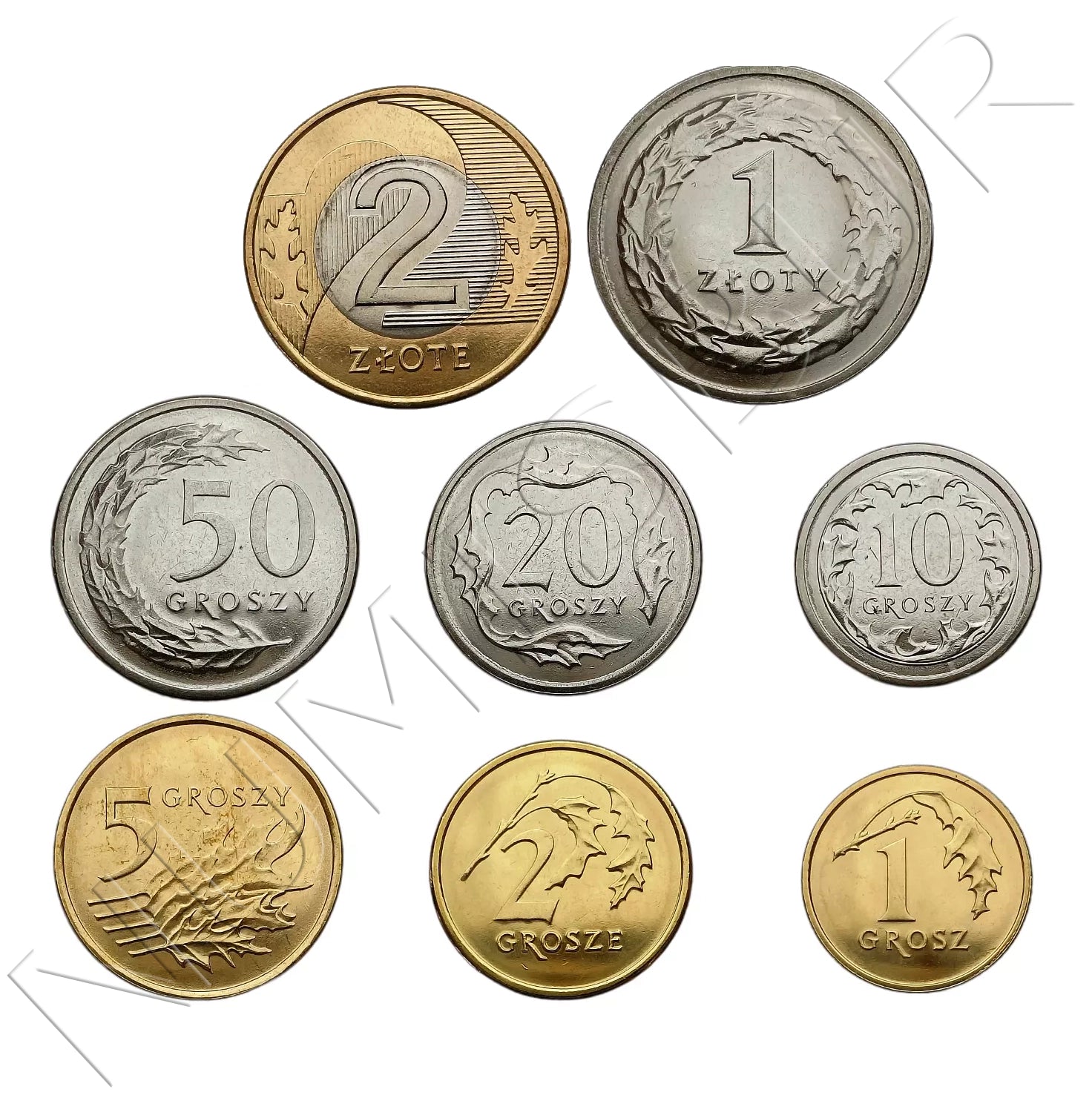 Serie POLONIA 2009 / 2010 - 8 monedas