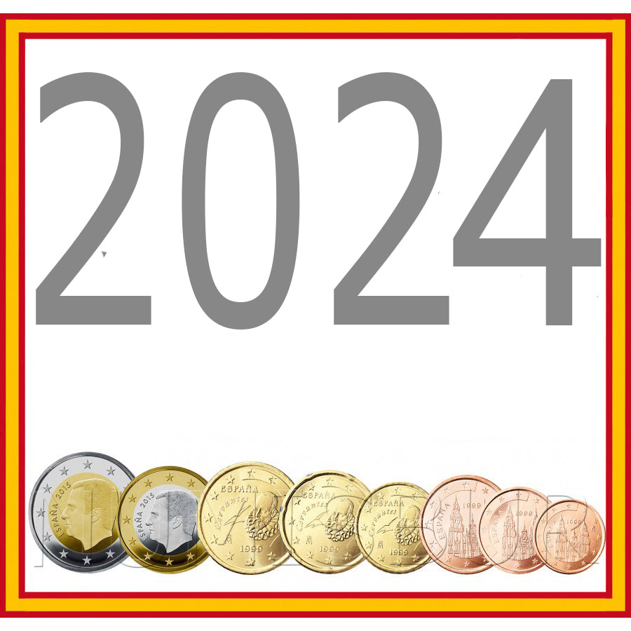Tira ESPAÑA 2024 - 8 valores euros