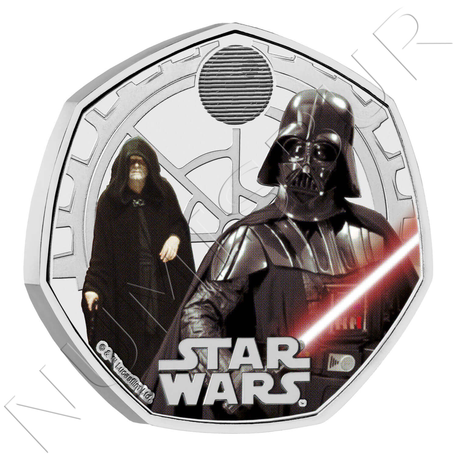 50 peniques REINO UNIDO 2024 - Darth Vader & Palpatine (Star Wars) COLOR