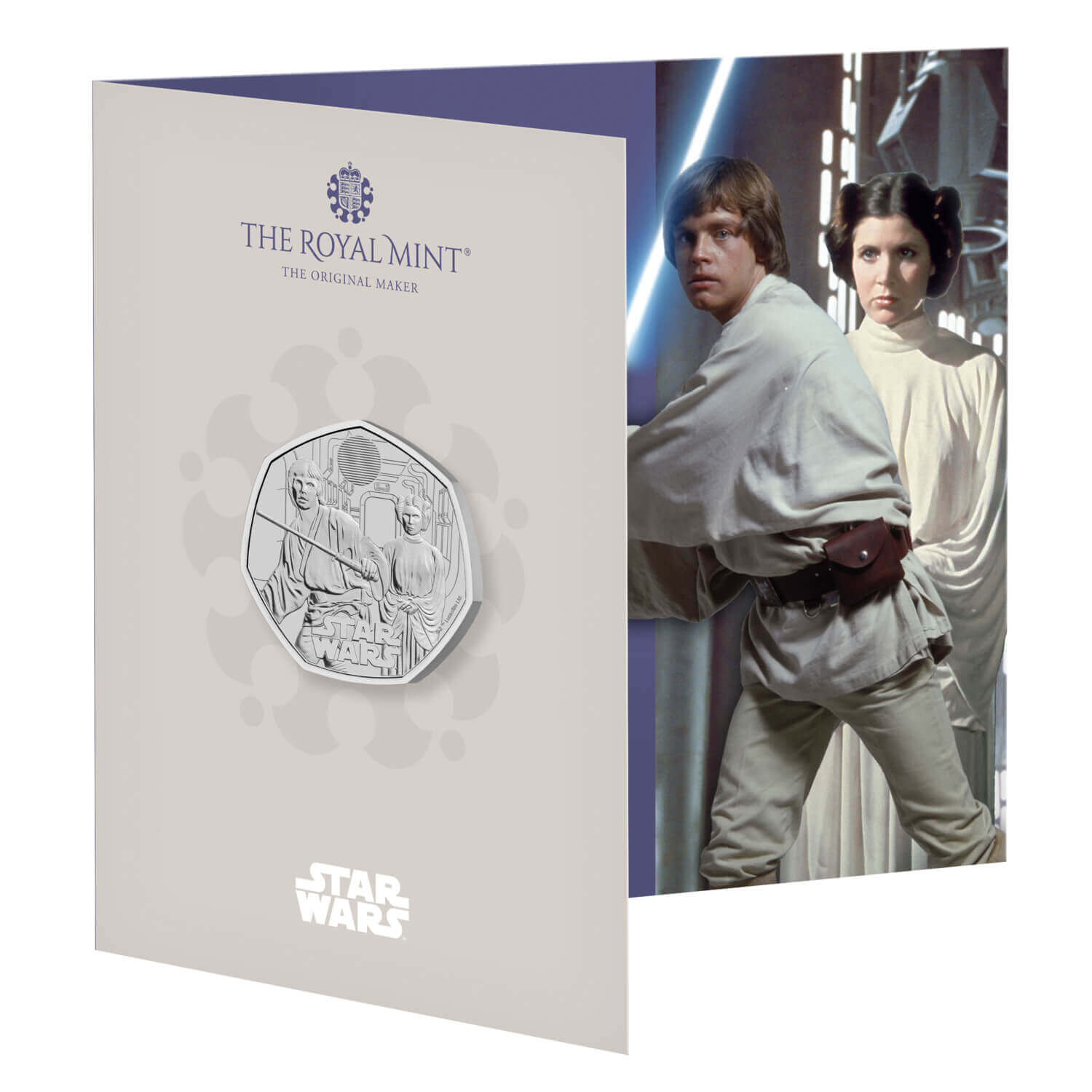 50 peniques REINO UNIDO 2024 - Luke Skywalker y la Princesa Leia (BLISTER)